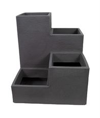 FLOWER POT KUBUS LIGHT GRAY