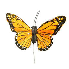 MONARCH BUTTERFLIES 5" ORANGE 12/PK