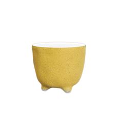 POTTERY PLANTER 3.15" MUSTARD