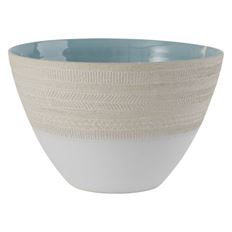 POTTERY BOWL UMBRA 9.5X16" WHITE