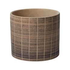 POTTERY CYLN STACCATO 7X8.5" CLAY