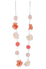 GARLAND FLOWER 145CM PEACH/SALMON