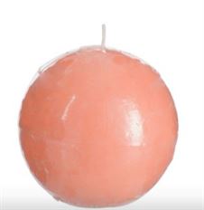 CANDLE BALL 7.5CM SALMON