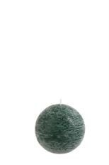 CANDLE BALL 7.5CM DK GREEN