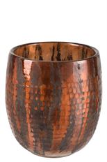 GLASS CACHE 20CM BROWN