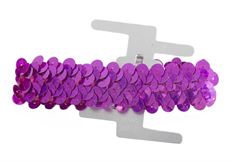 WRISTLET SEQUIN FUCHSIA 6/PK