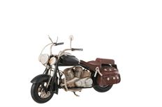 MOTORCYCLE 19X11CM BROWN