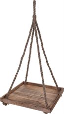 HANGING TRAY ON ROPE SQUARE