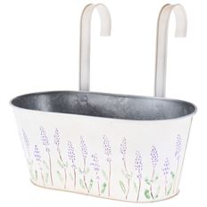 PLANTER 3D FLOWERS HANGING WHITE