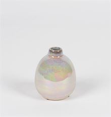 BUDVASE CERAMIC 10CM PINK/RED