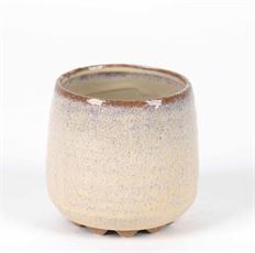 FLOWERPOT GLAZURA 12CM BEIGE