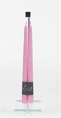TAPER CANDLE VELVET X2 30CM ORCHID