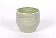 FLOWERPOT CERAMIC 14X12CM GREEN