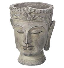 BUDDHA HEAD PLANTER 8.7X12.25  SAND