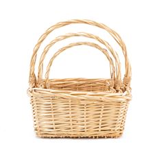 BASKET WILLOW RECT 15X12 SET/3