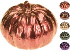 PUMPKIN METALLIC 13CM 5 ASST