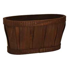 BASKET 9.5X5"OP OVAL BROWN