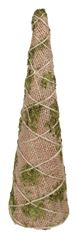 CONE 24" H BURLAP/MOSS/JUTE