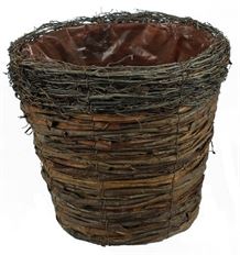 POT 13" BARK/TWIG NATURAL