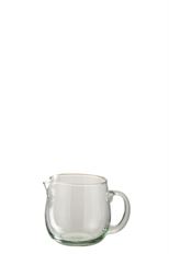 GLASS PITCHER 15CM CLEAR