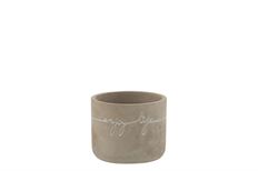 FLOWERPOT ENJOY 12.5CM GRAY