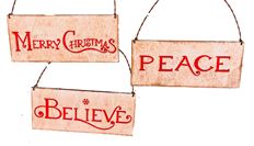 PLAQUE HOLIDAY GREET 8X3.5" ASST