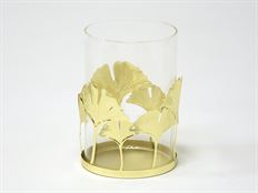 T-LITE HLDR GINKGO LEAF 12CM