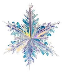SNOWFLAKE 16" IRRIDESENT