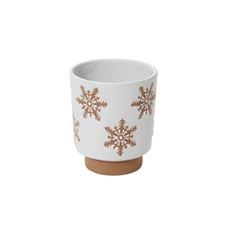 POTTERY 4X4.5" DEMETRIA WHITE