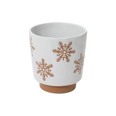 POTTERY 5.25" DEMETRIA WHITE