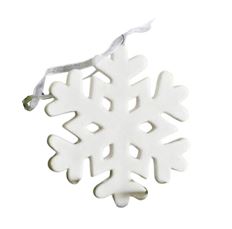 ORN SNOWFLAKE 3" WHITE