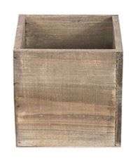 PLANTER WOODLAND 5X5X5" NAT