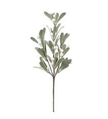 MISTLETOE ICED SPRAY18" WHITE/SAGE