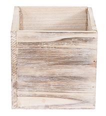 PLANTER WOODLAND 5"H 5X5"O WHITEW