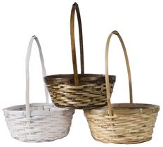 BASKET W/HANDLE 7" ASST