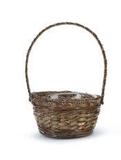 BASKET BAMBOO SEAGRASS BROWN