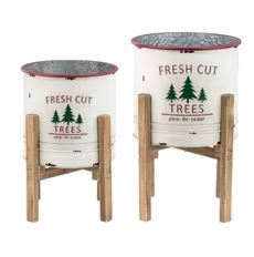 FARM TREE COVERS ON STAND SET OF 2