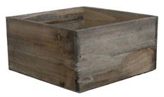 PLANTER WOODLAND 7X7X3.5" NAT