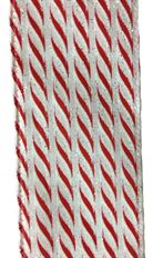 RIBBON CANDY CANE 2.5"X10YD RED/WHT