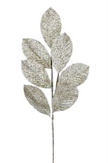 LEAF SPRAY GLITTER 27" CHAMPAGNE
