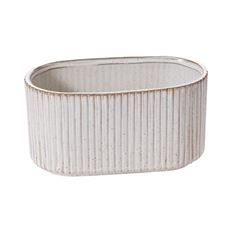 PLANTER 4"H 8X4"O CREAM