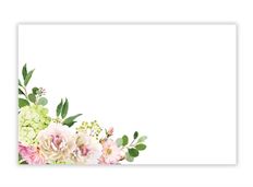 CARD NO SENTIMENT BOUQUET 50/PKG