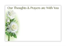 CARD THOUGHTS & PRAYERS 50/PKG