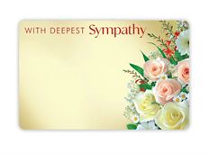 CARD WITH DEEPEST SYMPATHY 50/PKG