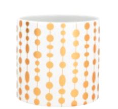 POTTERY 4.75" CERAMIC GOLD