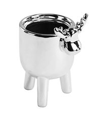 PLANTER STANDING MOOSE SILVER