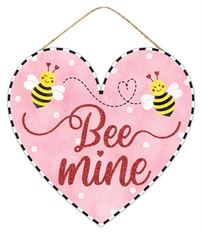 BEE MINE HEART 12X11.5" MIXED COLOR