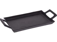 PLATE METAL 28X14CM MT BLACK