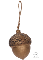ACORN ORN 11CM GOLD/SILVER