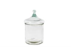CYLINDER W/LID 6" CLEAR